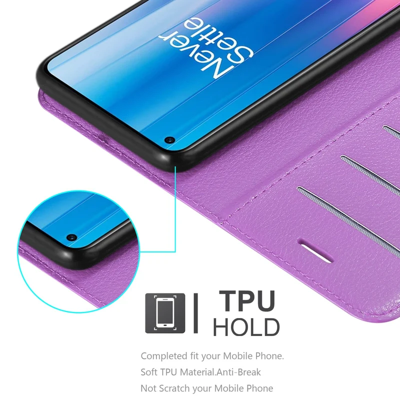 Cadorabo Hülle kompatibel mit OnePlus Nord CE 2 5G Schutzhülle mit Magnetverschluss, Standfunktion und Kartenfach
