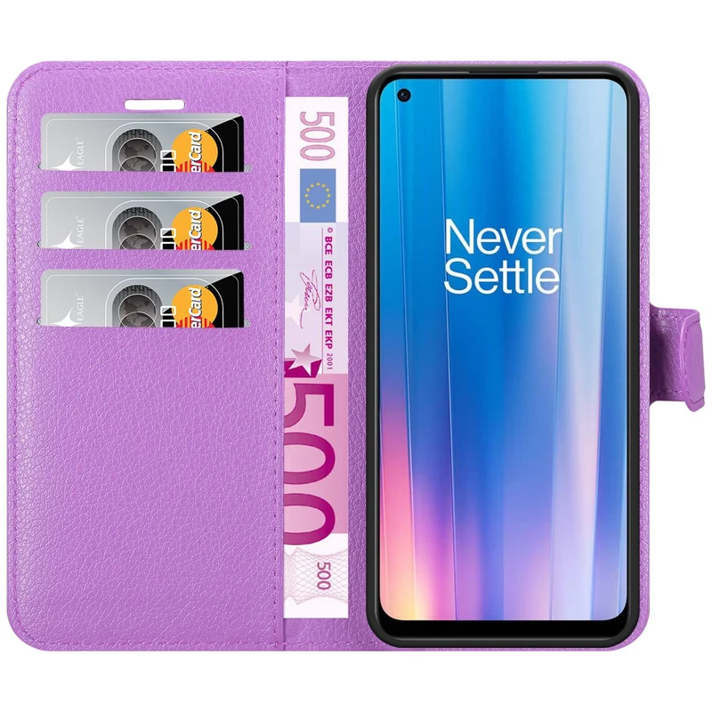 Cadorabo Hülle kompatibel mit OnePlus Nord CE 2 5G Schutzhülle mit Magnetverschluss, Standfunktion und Kartenfach