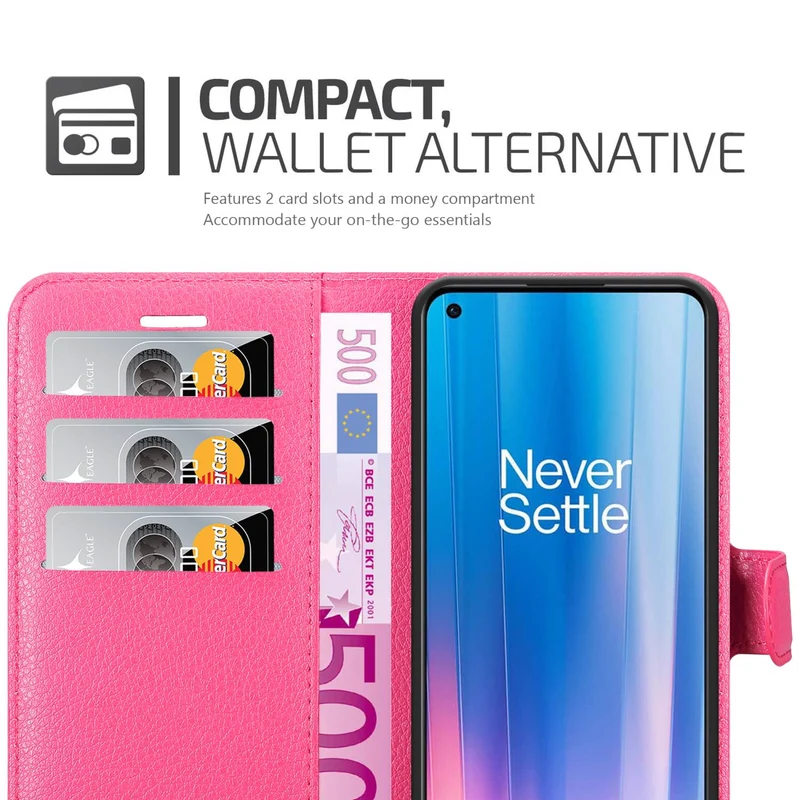 Cadorabo Hülle kompatibel mit OnePlus Nord CE 2 5G Schutzhülle mit Magnetverschluss, Standfunktion und Kartenfach