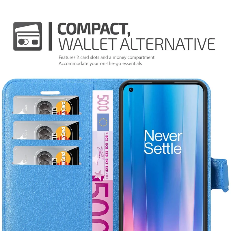 Cadorabo Hülle kompatibel mit OnePlus Nord CE 2 5G Schutzhülle mit Magnetverschluss, Standfunktion und Kartenfach