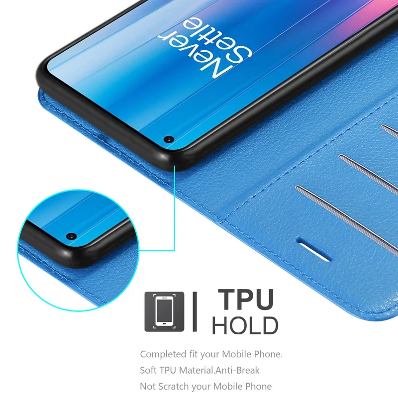 Cadorabo Hülle kompatibel mit OnePlus Nord CE 2 5G Schutzhülle mit Magnetverschluss, Standfunktion und Kartenfach