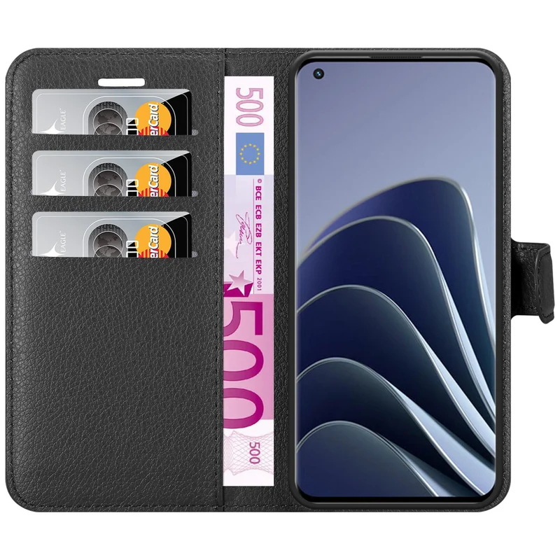 Cadorabo Hülle kompatibel mit OnePlus 10 PRO 5G Schutzhülle mit Magnetverschluss, Standfunktion und Kartenfach