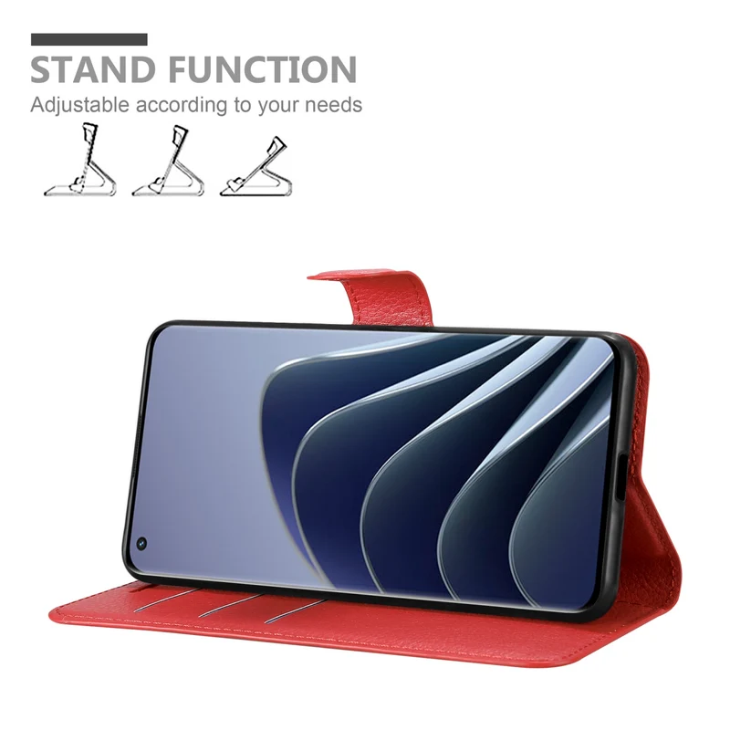 Cadorabo Hülle kompatibel mit OnePlus 10 PRO 5G Schutzhülle mit Magnetverschluss, Standfunktion und Kartenfach
