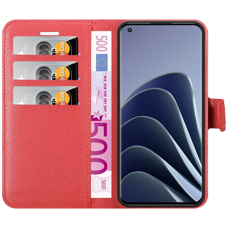 Cadorabo Hülle kompatibel mit OnePlus 10 PRO 5G Schutzhülle mit Magnetverschluss, Standfunktion und Kartenfach