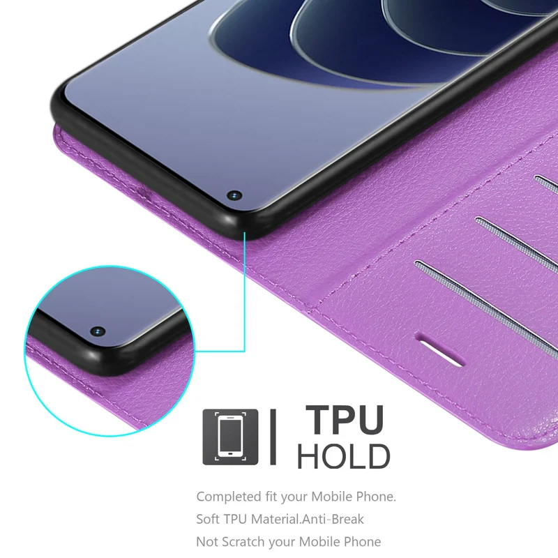 Cadorabo Hülle kompatibel mit OnePlus 10 PRO 5G Schutzhülle mit Magnetverschluss, Standfunktion und Kartenfach