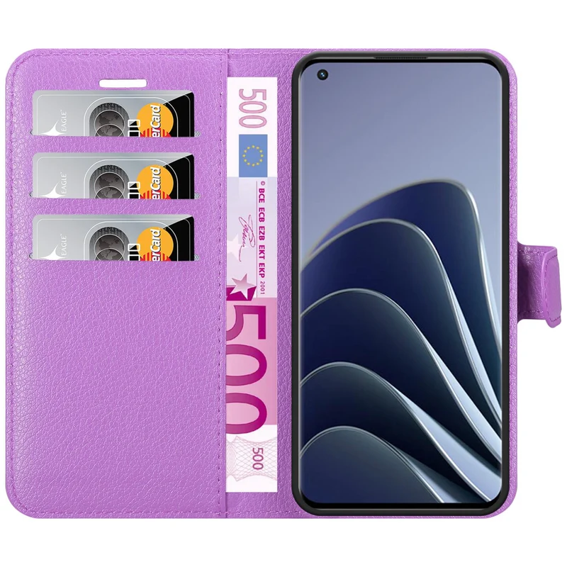 Cadorabo Hülle kompatibel mit OnePlus 10 PRO 5G Schutzhülle mit Magnetverschluss, Standfunktion und Kartenfach