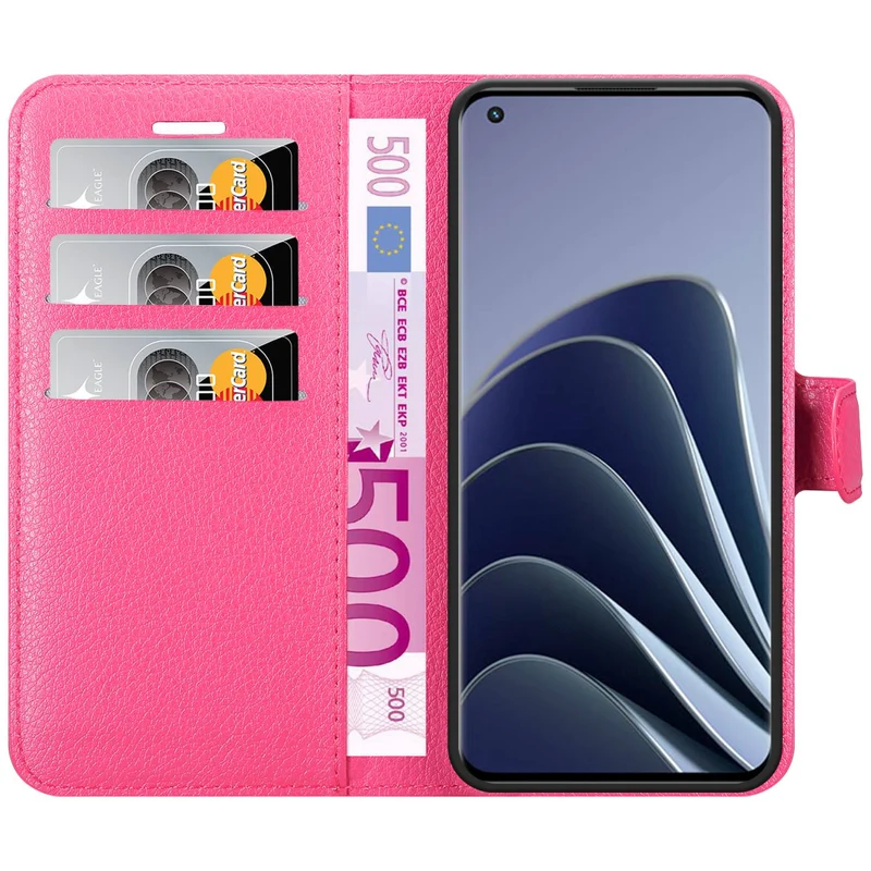 Cadorabo Hülle kompatibel mit OnePlus 10 PRO 5G Schutzhülle mit Magnetverschluss, Standfunktion und Kartenfach