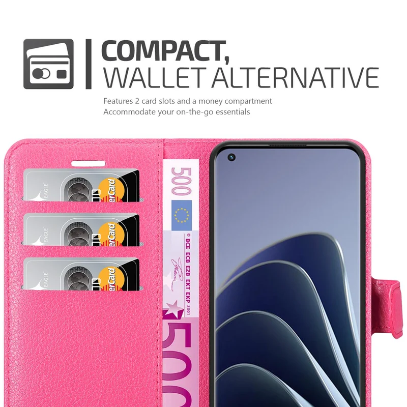 Cadorabo Hülle kompatibel mit OnePlus 10 PRO 5G Schutzhülle mit Magnetverschluss, Standfunktion und Kartenfach