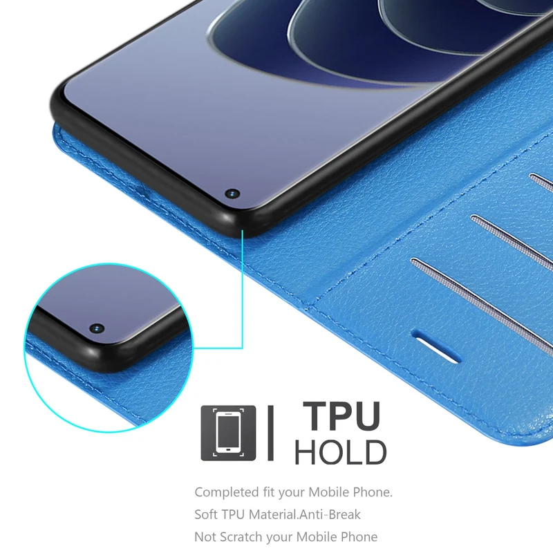 Cadorabo Hülle kompatibel mit OnePlus 10 PRO 5G Schutzhülle mit Magnetverschluss, Standfunktion und Kartenfach