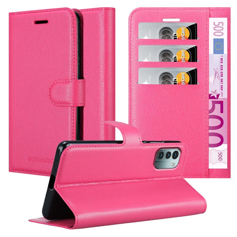 Cadorabo Hülle kompatibel mit Nokia G11 / G21 Schutzhülle mit Magnetverschluss, Standfunktion und Kartenfach