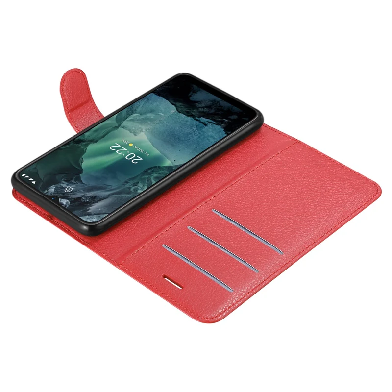 Cadorabo Hülle kompatibel mit Nokia G11 / G21 Schutzhülle mit Magnetverschluss, Standfunktion und Kartenfach