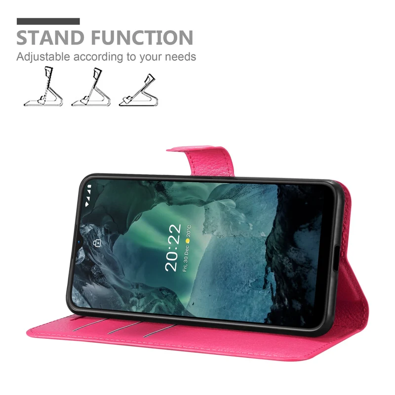 Cadorabo Hülle kompatibel mit Nokia G11 / G21 Schutzhülle mit Magnetverschluss, Standfunktion und Kartenfach
