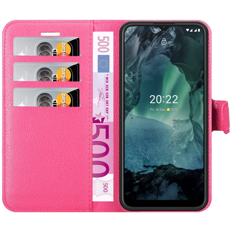 Cadorabo Hülle kompatibel mit Nokia G11 / G21 Schutzhülle mit Magnetverschluss, Standfunktion und Kartenfach