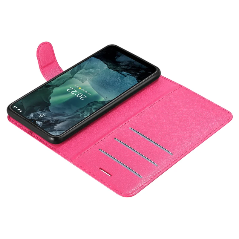 Cadorabo Hülle kompatibel mit Nokia G11 / G21 Schutzhülle mit Magnetverschluss, Standfunktion und Kartenfach