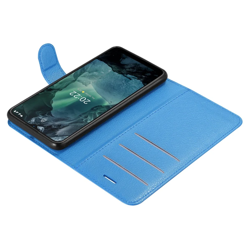 Cadorabo Hülle kompatibel mit Nokia G11 / G21 Schutzhülle mit Magnetverschluss, Standfunktion und Kartenfach