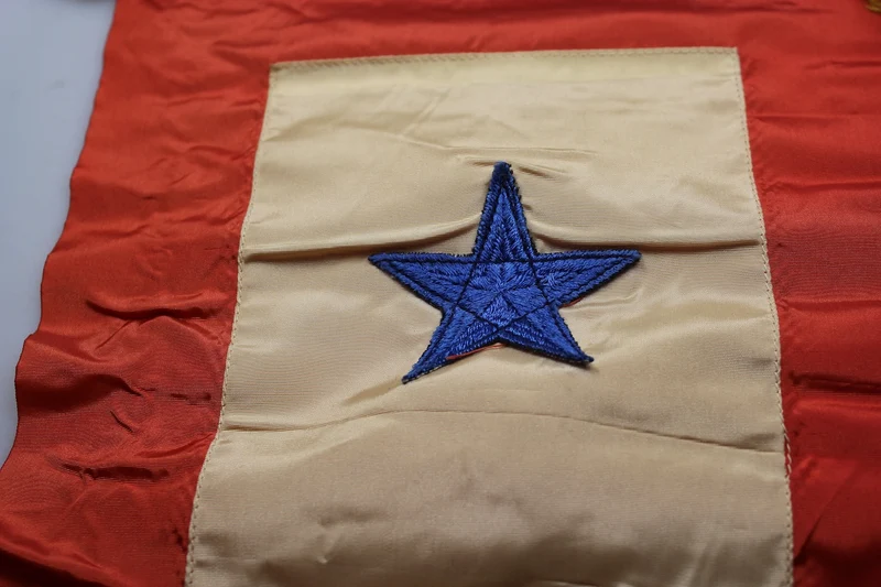 US-Armee 2. Weltkrieg – Banner „Kind oder nächster Angehöriger im Dienst“.