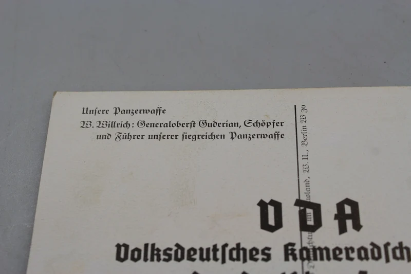 Postkarte Willrich „Gneraloberst Guderian“