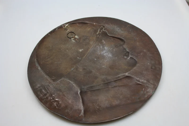 Bronzene Wandtafel „Umberto di Savoia Prinz von Piemont“