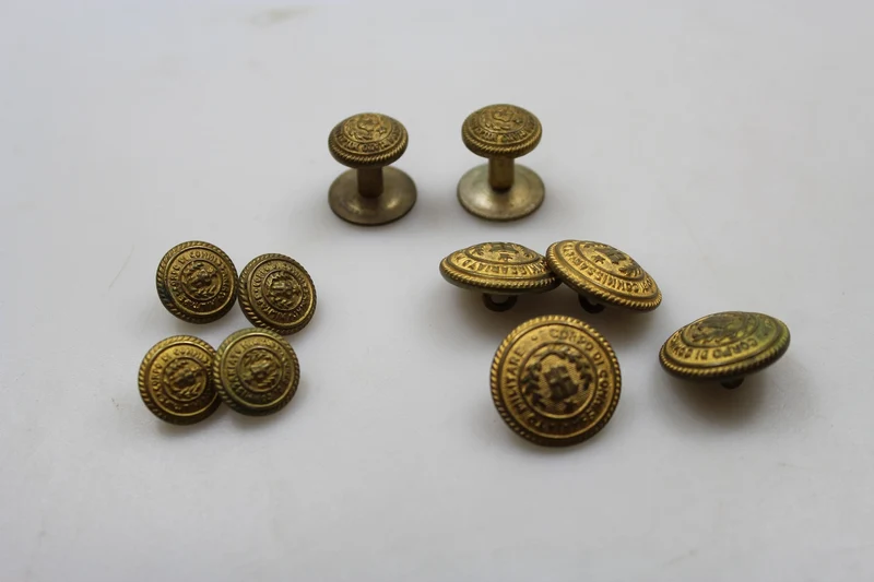 REI WW 34 Militärkommissariats-Offizier-Jackenknopf-Set 2