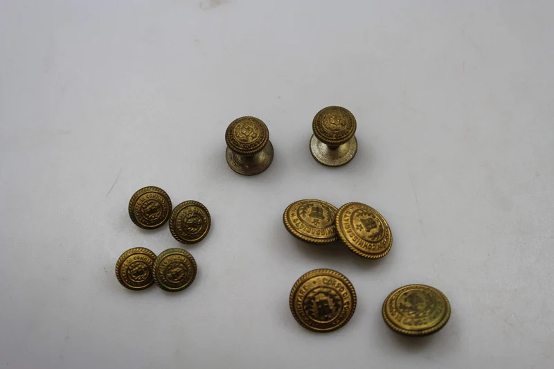 REI WW 34 Militärkommissariats-Offizier-Jackenknopf-Set 2