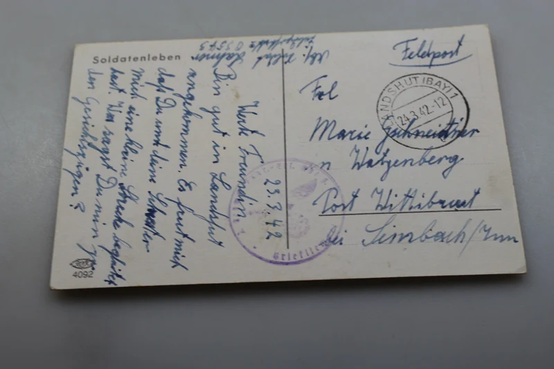 Postkarte "Soldatenleben" WH 2. WK