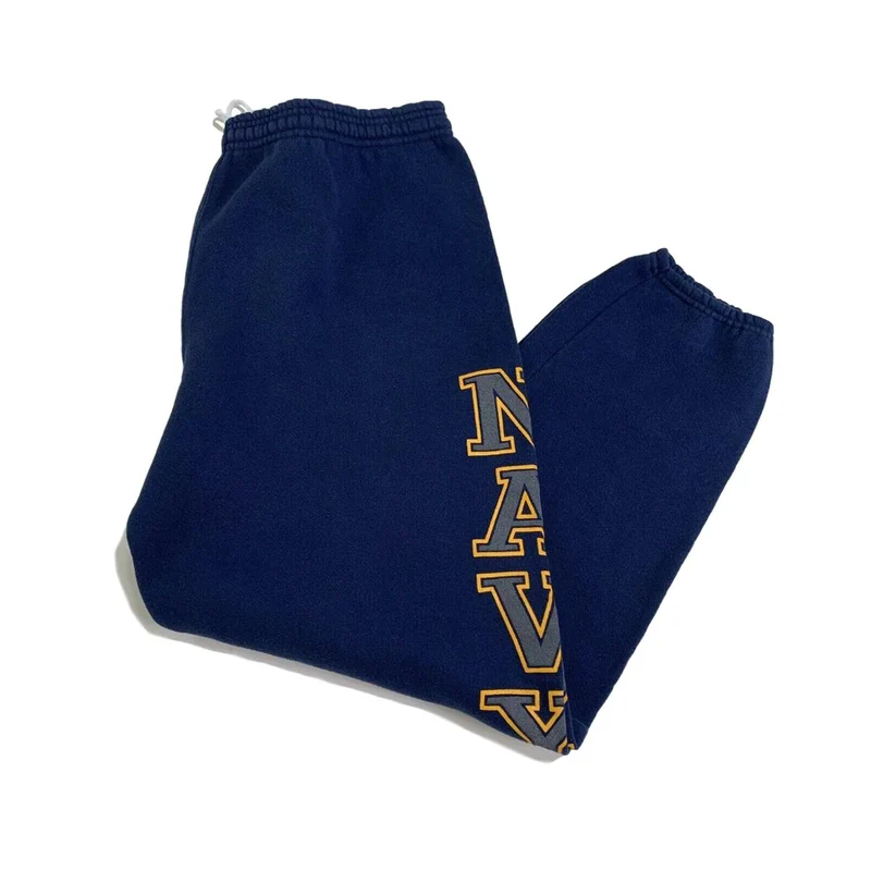 US Military Surplus Vintage Reflective US Navy Sweatpants blau