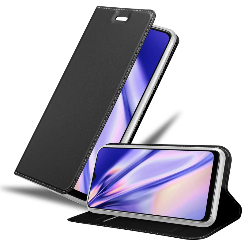 Cadorabo Hülle kompatibel mit Oppo A16s / A54s Schutzhülle mit Magnetverschluss, Standfunktion und Kartenfach