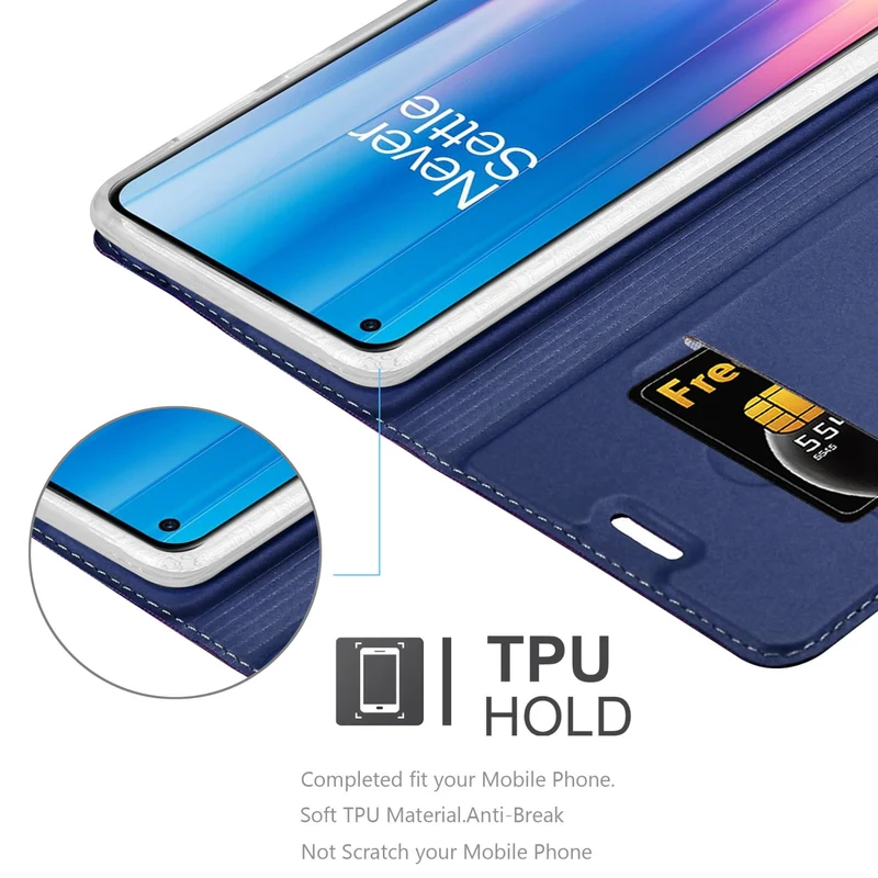 Cadorabo Hülle kompatibel mit OnePlus Nord CE 2 5G Schutzhülle mit Magnetverschluss, Standfunktion und Kartenfach