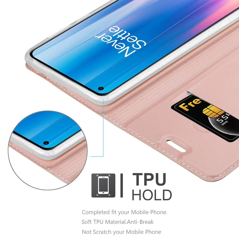 Cadorabo Hülle kompatibel mit OnePlus Nord CE 2 5G Schutzhülle mit Magnetverschluss, Standfunktion und Kartenfach