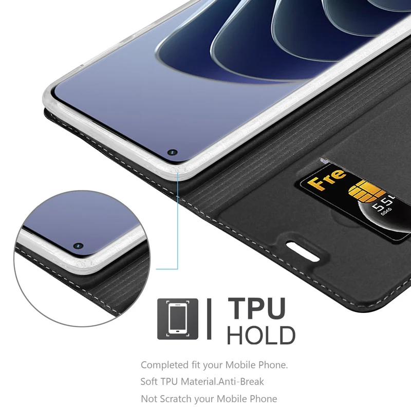 Cadorabo Hülle kompatibel mit OnePlus 10 PRO 5G Schutzhülle mit Magnetverschluss, Standfunktion und Kartenfach
