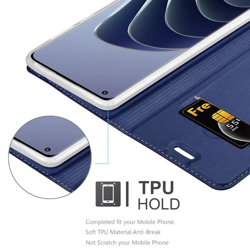 Cadorabo Hülle kompatibel mit OnePlus 10 PRO 5G Schutzhülle mit Magnetverschluss, Standfunktion und Kartenfach