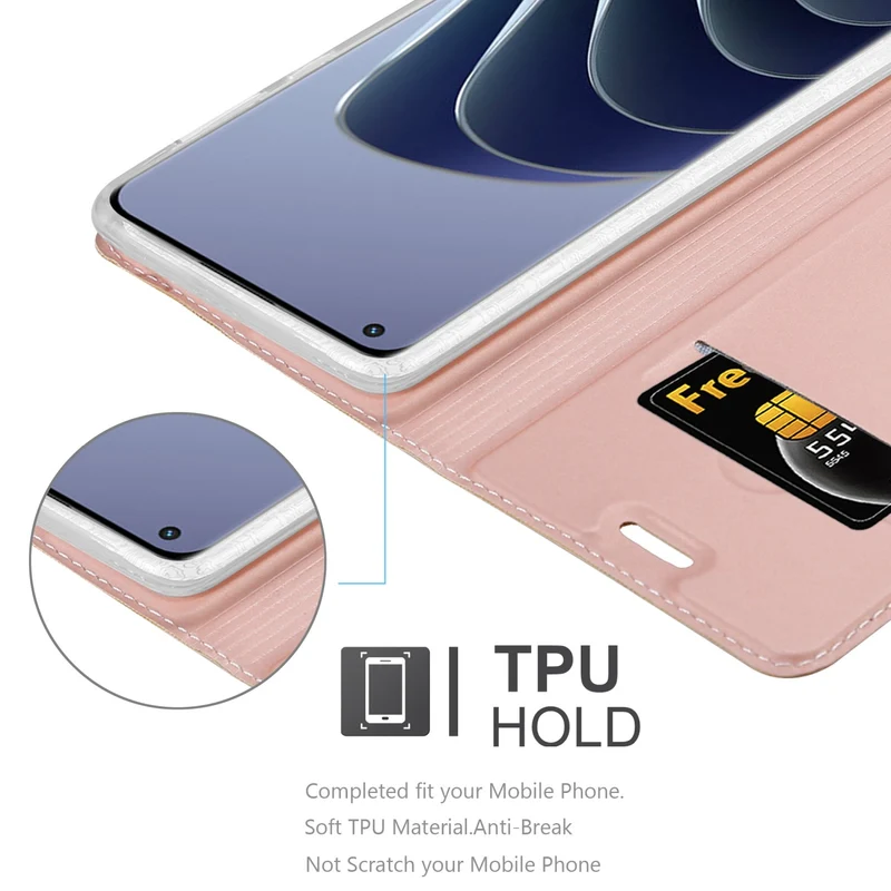 Cadorabo Hülle kompatibel mit OnePlus 10 PRO 5G Schutzhülle mit Magnetverschluss, Standfunktion und Kartenfach
