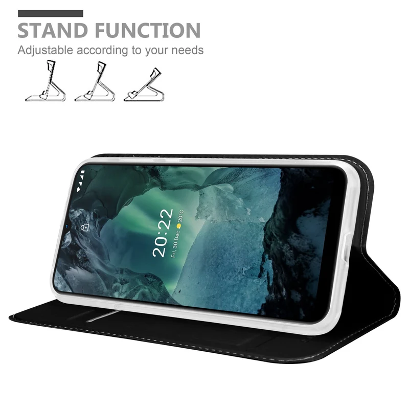 Cadorabo Hülle kompatibel mit Nokia G11 / G21 Schutzhülle mit Magnetverschluss, Standfunktion und Kartenfach