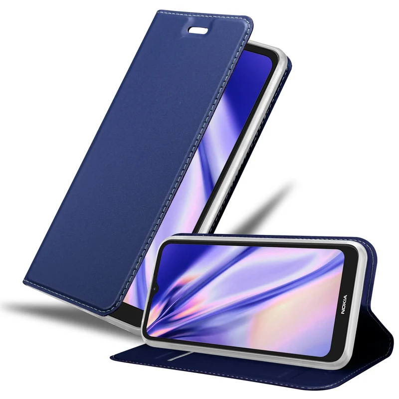 Cadorabo Hülle kompatibel mit Nokia C21 Schutzhülle mit Magnetverschluss, Standfunktion und Kartenfach