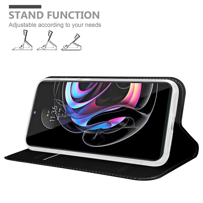 Cadorabo Hülle kompatibel mit Motorola EDGE 20 PRO / EDGE S PRO Schutzhülle mit Magnetverschluss, Standfunktion und Kartenfach