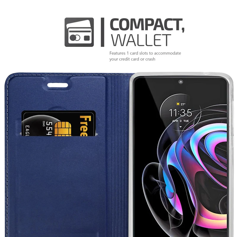 Cadorabo Hülle kompatibel mit Motorola EDGE 20 PRO / EDGE S PRO Schutzhülle mit Magnetverschluss, Standfunktion und Kartenfach