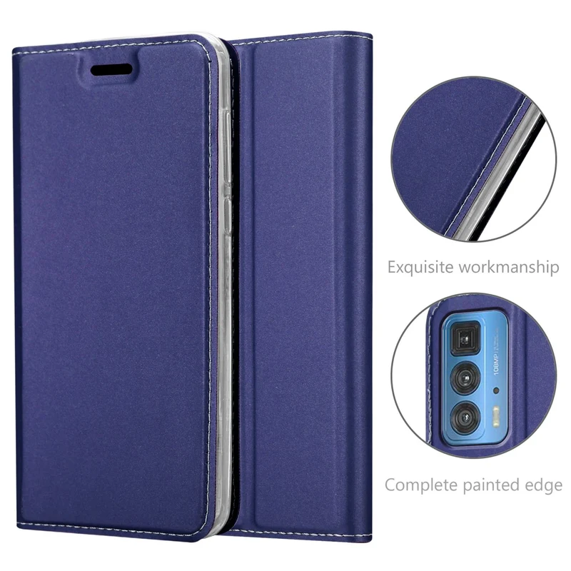 Cadorabo Hülle kompatibel mit Motorola EDGE 20 PRO / EDGE S PRO Schutzhülle mit Magnetverschluss, Standfunktion und Kartenfach