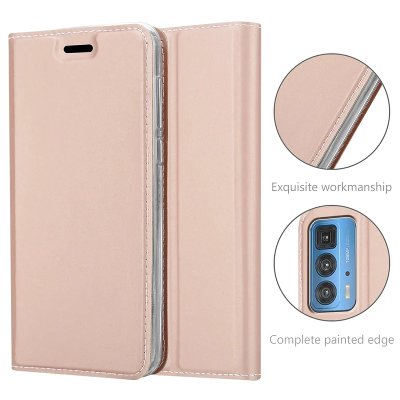 Cadorabo Hülle kompatibel mit Motorola EDGE 20 PRO / EDGE S PRO Schutzhülle mit Magnetverschluss, Standfunktion und Kartenfach