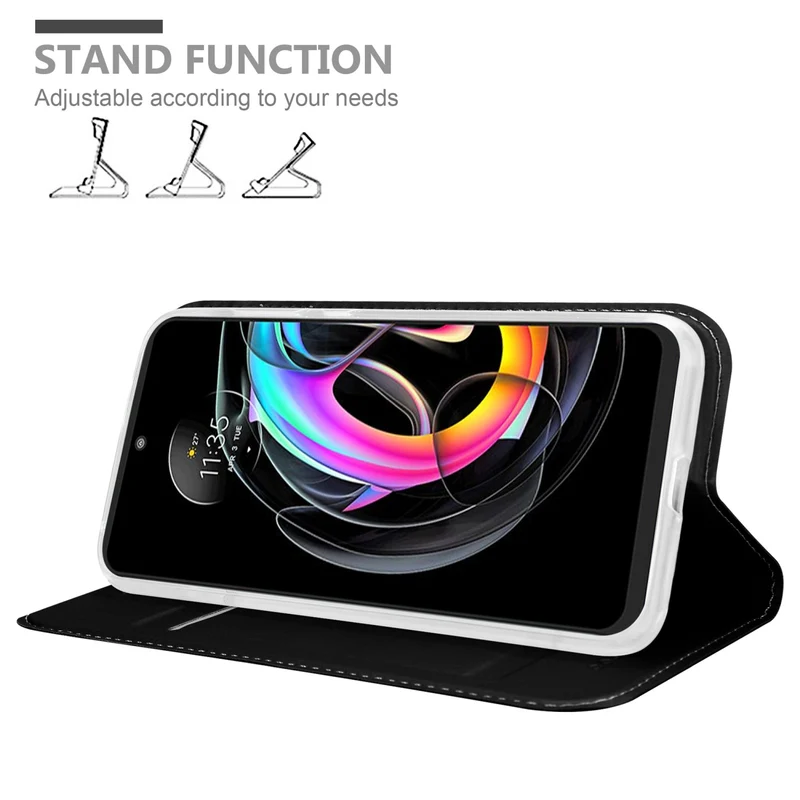 Cadorabo Hülle kompatibel mit Motorola EDGE 20 LITE / FUSION Schutzhülle mit Magnetverschluss, Standfunktion und Kartenfach
