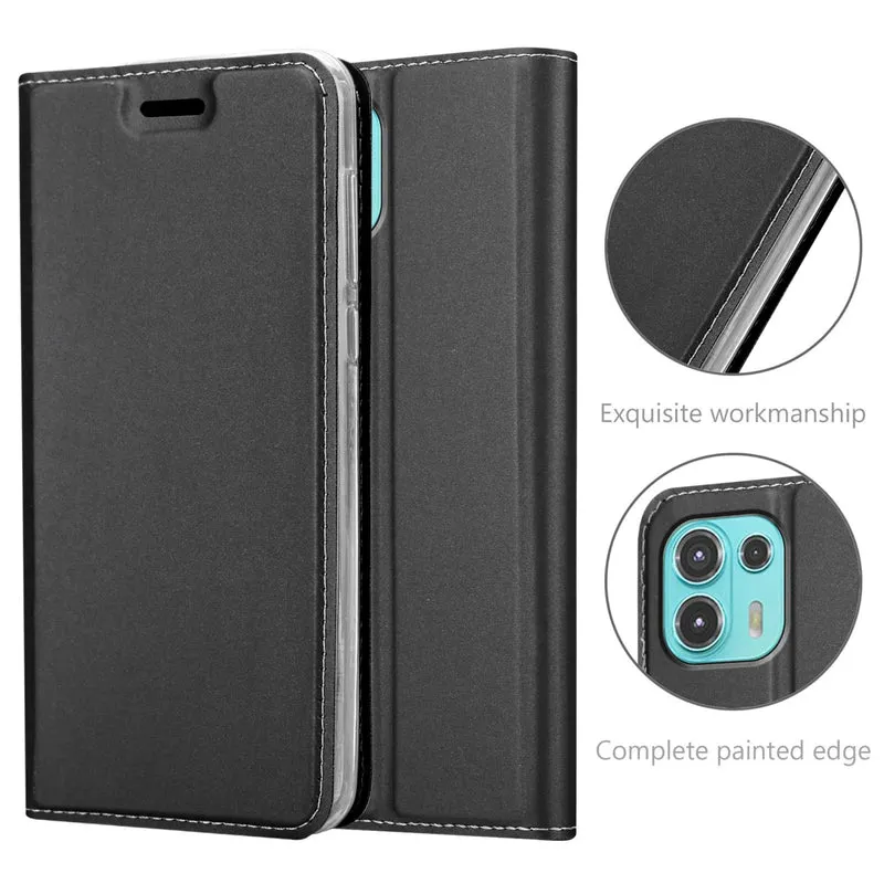 Cadorabo Hülle kompatibel mit Motorola EDGE 20 LITE / FUSION Schutzhülle mit Magnetverschluss, Standfunktion und Kartenfach