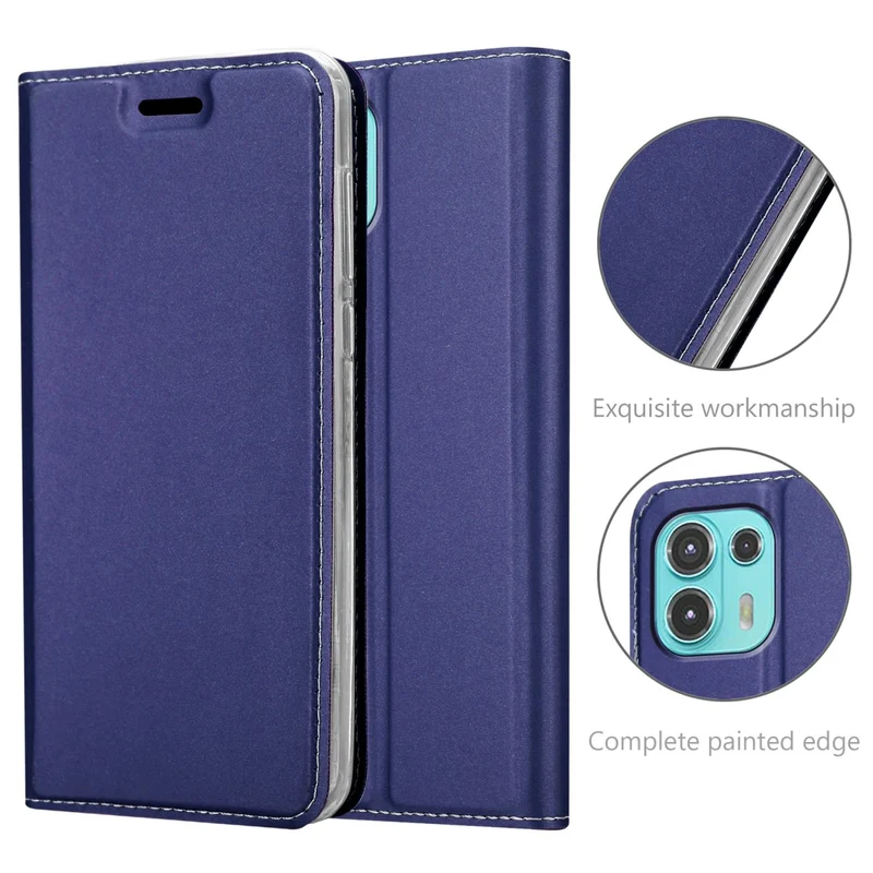 Cadorabo Hülle kompatibel mit Motorola EDGE 20 LITE / FUSION Schutzhülle mit Magnetverschluss, Standfunktion und Kartenfach