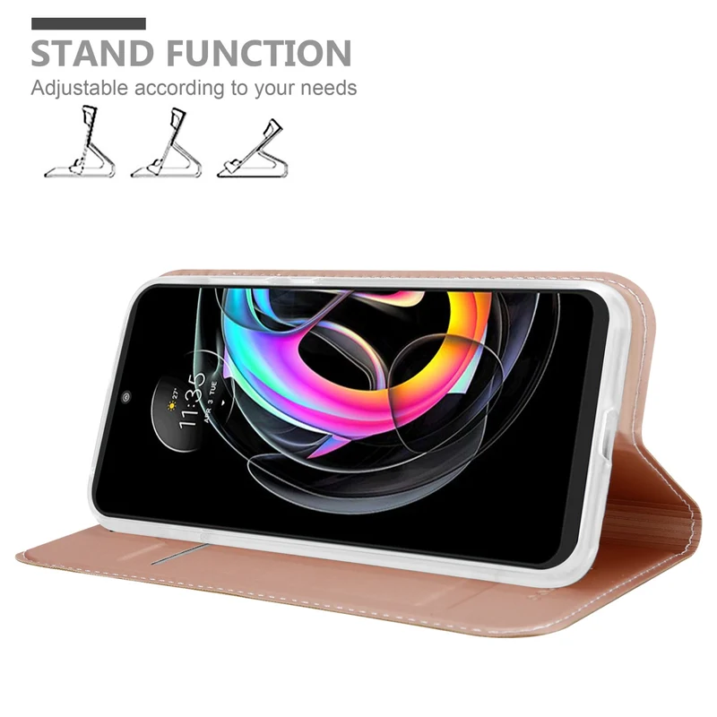 Cadorabo Hülle kompatibel mit Motorola EDGE 20 LITE / FUSION Schutzhülle mit Magnetverschluss, Standfunktion und Kartenfach