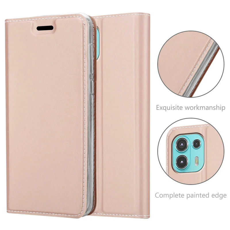 Cadorabo Hülle kompatibel mit Motorola EDGE 20 LITE / FUSION Schutzhülle mit Magnetverschluss, Standfunktion und Kartenfach