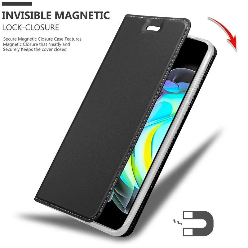 Cadorabo Hülle kompatibel mit Motorola EDGE 20 Schutzhülle mit Magnetverschluss, Standfunktion und Kartenfach