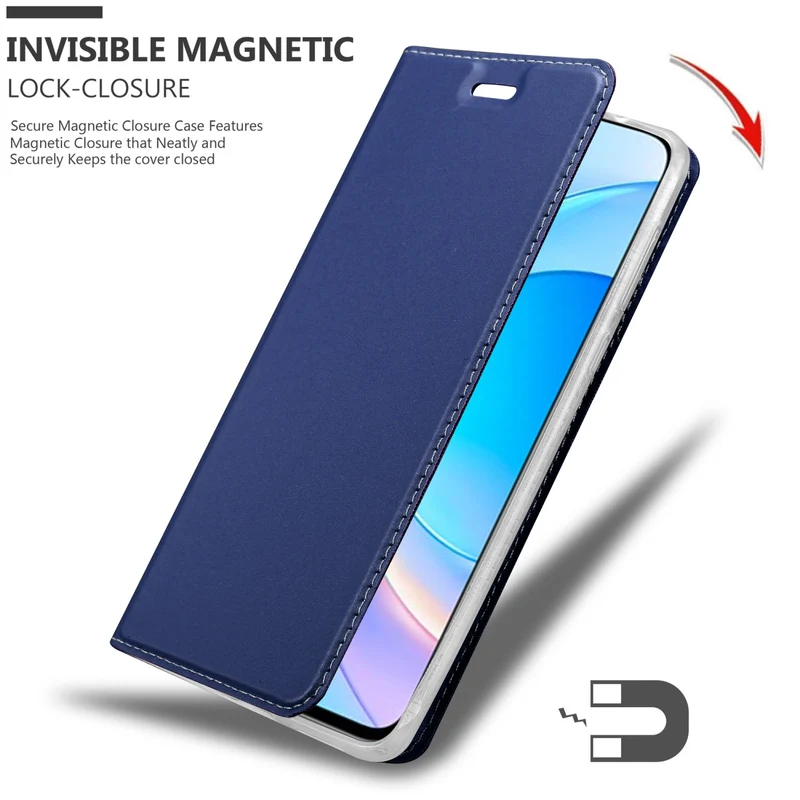 Cadorabo Hülle kompatibel mit Honor 50 LITE Schutzhülle mit Magnetverschluss, Standfunktion und Kartenfach