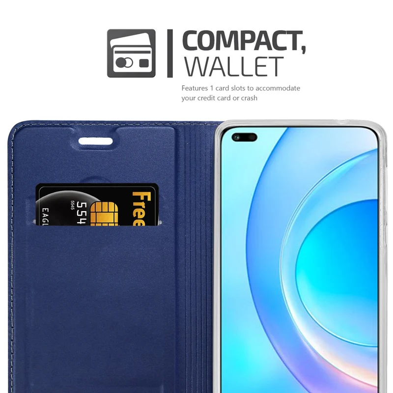 Cadorabo Hülle kompatibel mit Honor 50 LITE Schutzhülle mit Magnetverschluss, Standfunktion und Kartenfach