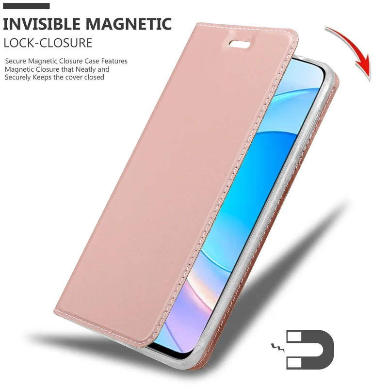 Cadorabo Hülle kompatibel mit Honor 50 LITE Schutzhülle mit Magnetverschluss, Standfunktion und Kartenfach