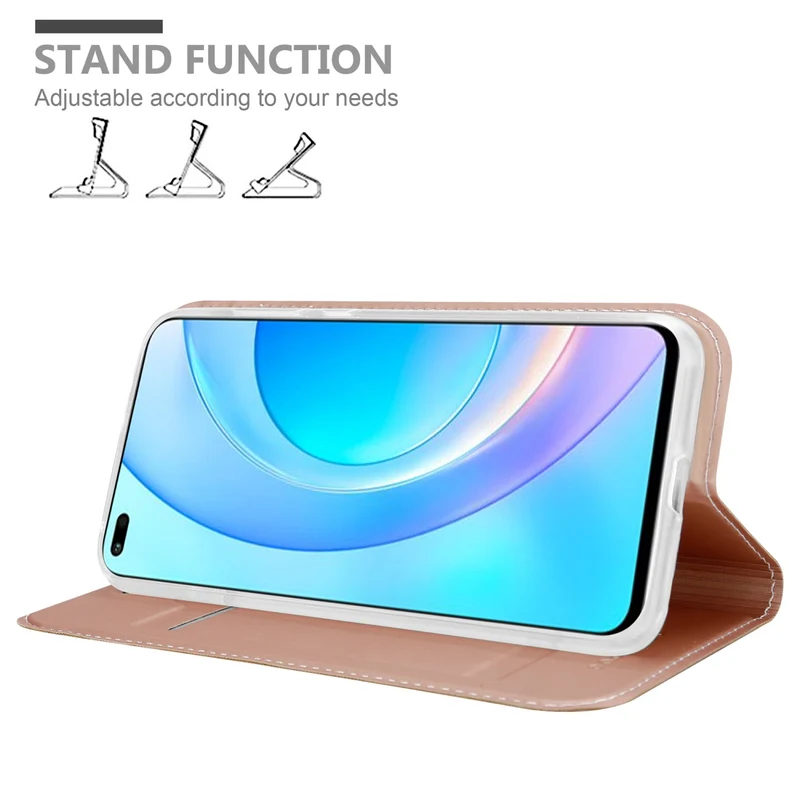 Cadorabo Hülle kompatibel mit Honor 50 LITE Schutzhülle mit Magnetverschluss, Standfunktion und Kartenfach