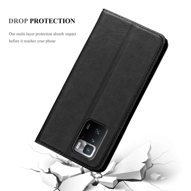 Cadorabo Hülle kompatibel mit Xiaomi POCO X3 GT Schutzhülle mit Magnetverschluss, Standfunktion und Kartenfach