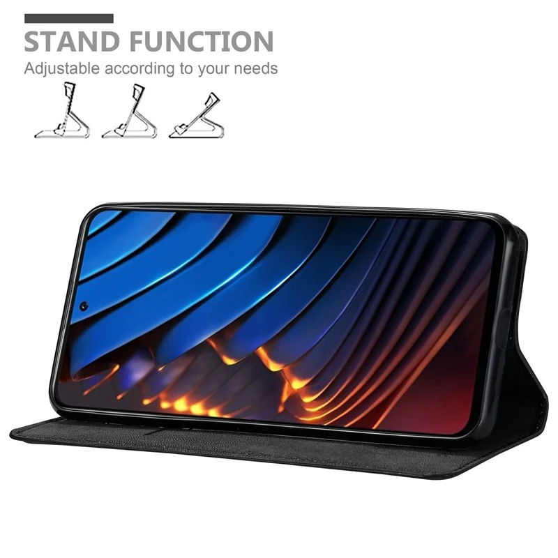 Cadorabo Hülle kompatibel mit Xiaomi POCO X3 GT Schutzhülle mit Magnetverschluss, Standfunktion und Kartenfach